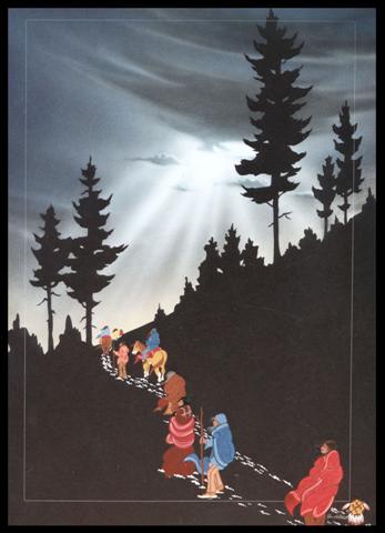 Out of the total 18,000 Cherokees who's forced Exodus west after the Treaty of 1835, resulted in about 4,000 deaths on what is now known as the Trail of Tears.